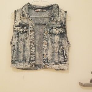 Jean jacket vest